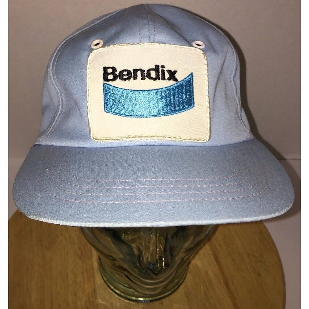 Vintage BENDIX Brakes 70s 80s Blue Hat Cap Snapback PATCH Automotive USA Semco